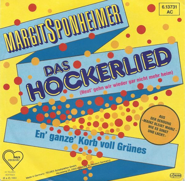 Margit Sponheimer - Das Hockerlied | Herz Records (6.13731)