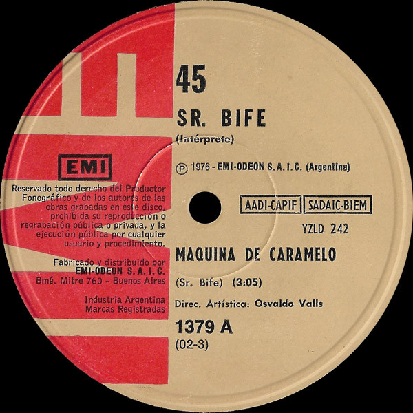 Miguel Angel Provenzano - Maquina De Caramelo / Desencadena Mi Corazon | EMI (1379)