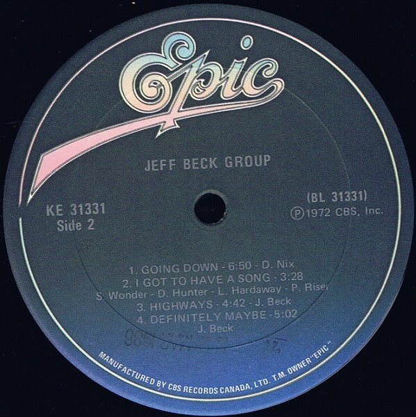 Jeff Beck Group - Jeff Beck Group | Epic (KE 31331) - 4