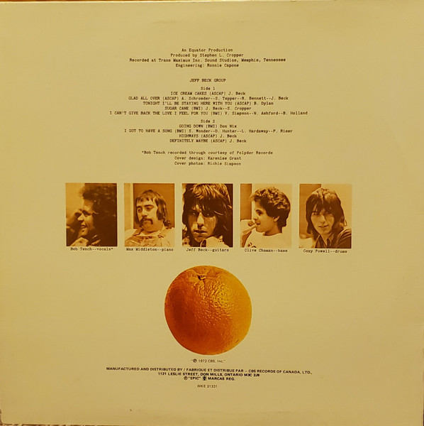 Jeff Beck Group - Jeff Beck Group | Epic (KE 31331) - 2