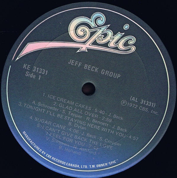 Jeff Beck Group - Jeff Beck Group | Epic (KE 31331) - 3