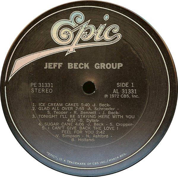 Jeff Beck Group - Jeff Beck Group | Epic (PE 31331) - 3 Jeff Beck Group - Jeff Beck Group | Epic (PE 31331) - 3