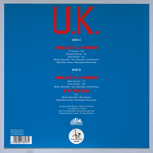 U.K. - Roadrunner | Vintage Pleasure Boutique (VPB 025) - 2 U.K. - Roadrunner | Vintage Pleasure Boutique (VPB 025) - 2