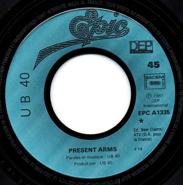 UB40 - Present Arms | Epic (EPC A1335) - 3 UB40 - Present Arms | Epic (EPC A1335) - 3
