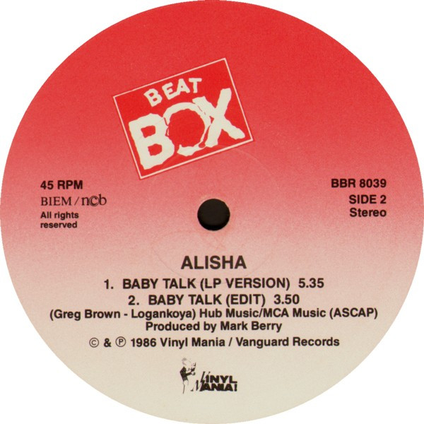 Alisha - Baby Talk | Beat Box (BBR 8039) - 4 Alisha - Baby Talk | Beat Box (BBR 8039) - 4