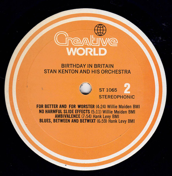 Stan Kenton And His Orchestra - Birthday In Britain | Creative World (ST 1065) - 4