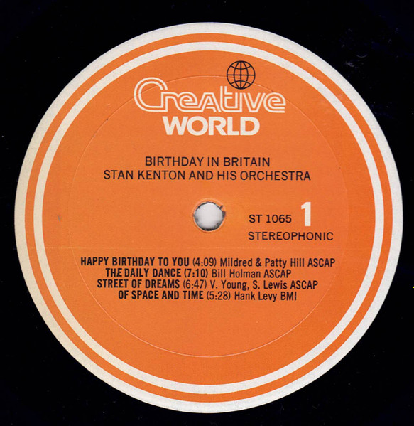 Stan Kenton And His Orchestra - Birthday In Britain | Creative World (ST 1065) - 3