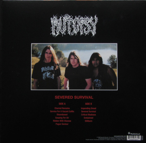 Autopsy - Severed Survival | Peaceville (VILELP267) - 2 Autopsy - Severed Survival | Peaceville (VILELP267) - 2