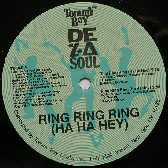 De La Soul - Ring Ring Ring (Ha Ha Hey) | Tommy Boy (TB 965) - 3 De La Soul - Ring Ring Ring (Ha Ha Hey) | Tommy Boy (TB 965) - 3