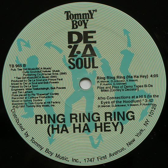 De La Soul - Ring Ring Ring (Ha Ha Hey) | Tommy Boy (TB 965) - 4 De La Soul - Ring Ring Ring (Ha Ha Hey) | Tommy Boy (TB 965) - 4