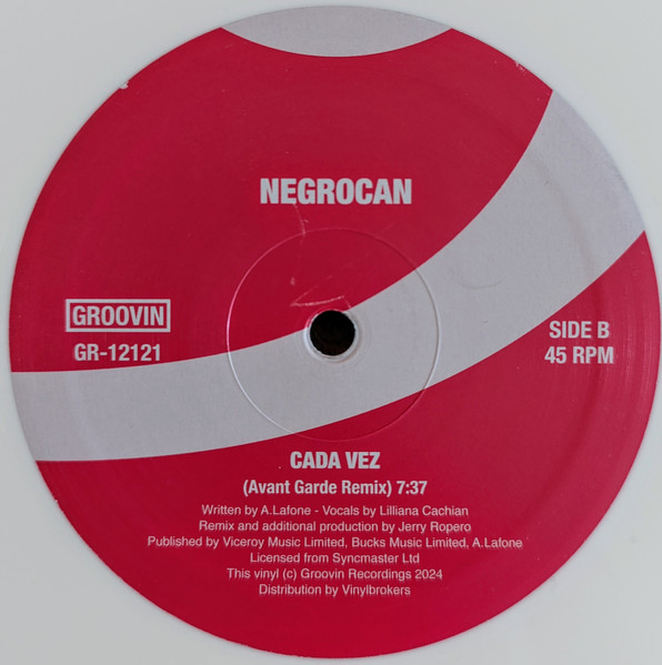 Negrocan - Cada Vez | Groovin Recordings (GR-12121) - 2