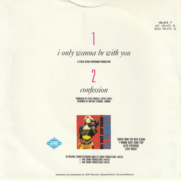 Samantha Fox - I Only Wanna Be With You | Jive (145.473-7) - 2