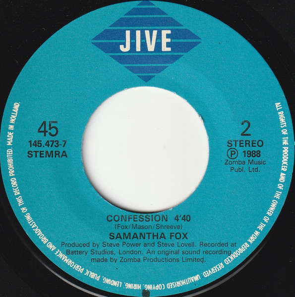 Samantha Fox - I Only Wanna Be With You | Jive (145.473-7) - 4