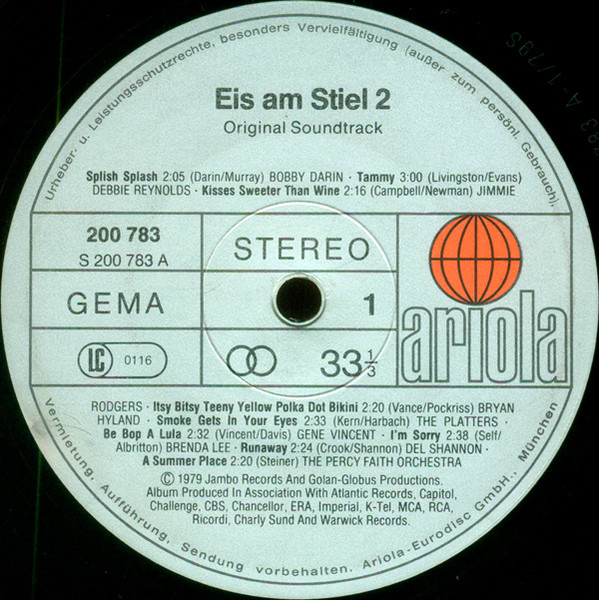 Various - Eis Am Stiel - 2. Teil - Feste Freundin - Original Soundtrack | Ariola (200 783) - 3