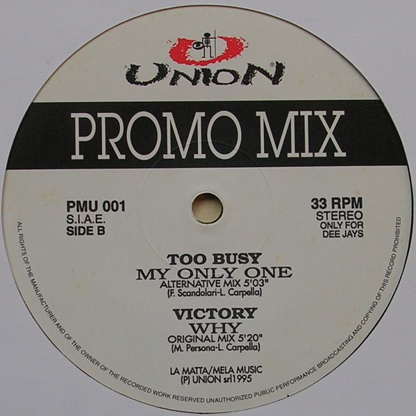 Various - Promo-Mix 01 | Union Records (PMU 001) - 2
