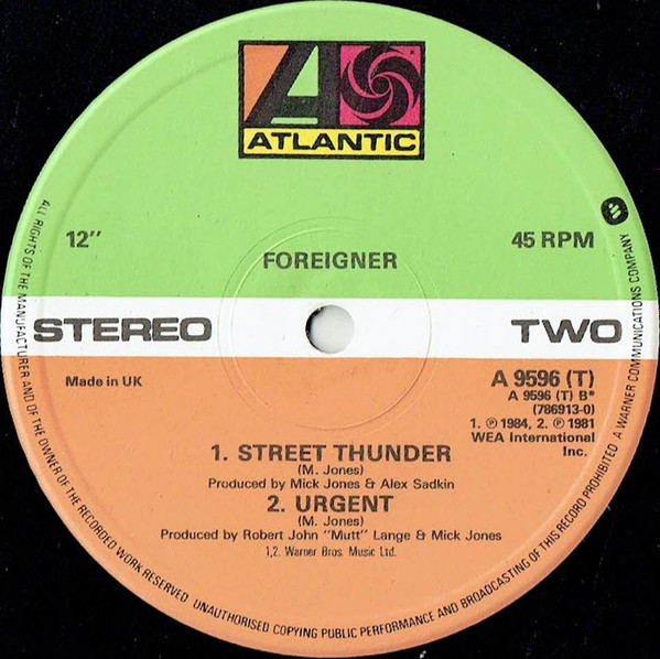 Foreigner - I Want To Know What Love Is (Extended Version) | Atlantic (A 9596 (T)) - 4