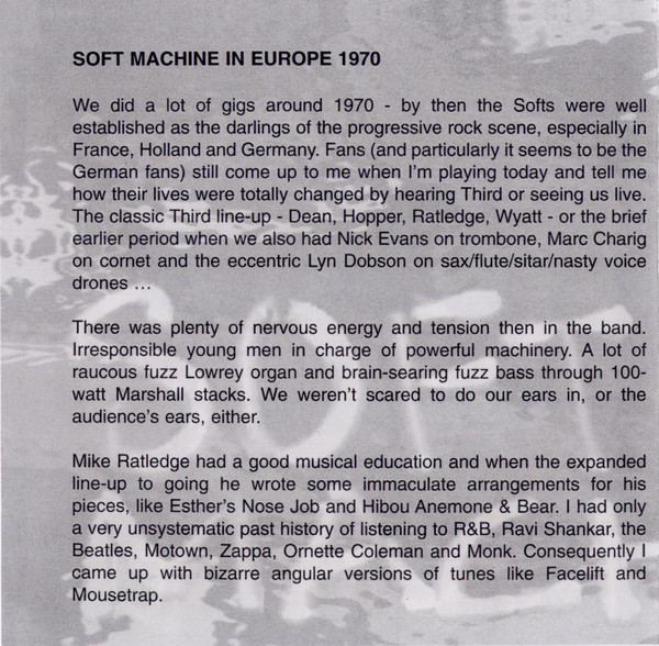 Soft Machine - Live 1970 | Blueprint (BP290CD) - 4 Soft Machine - Live 1970 | Blueprint (BP290CD) - 4
