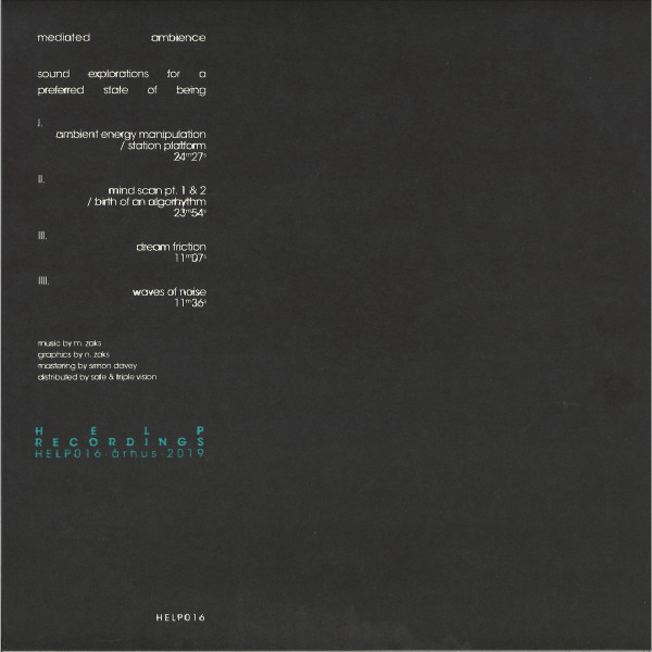 Mediated Ambience - Sound Explorations For A Preferred State Of Being | Help Recordings (HELP016) - 2 Mediated Ambience - Sound Explorations For A Preferred State Of Being | Help Recordings (HELP016) - 2
