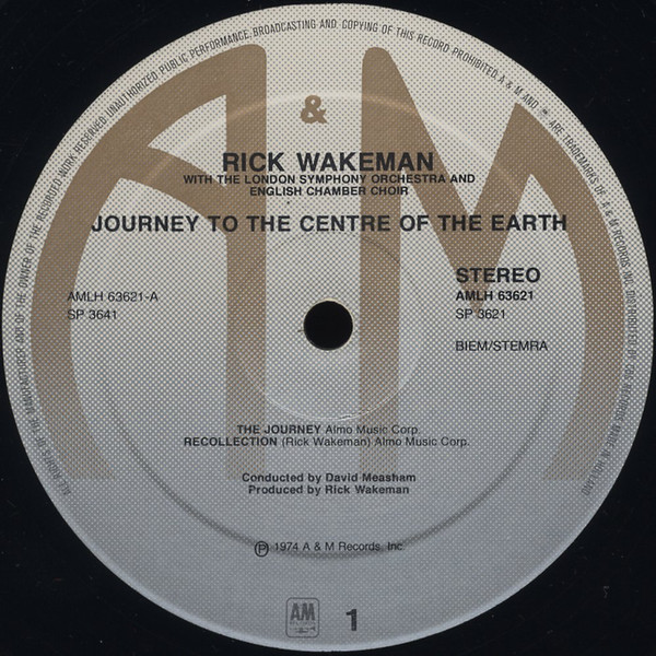 Rick Wakeman - Journey To The Centre Of The Earth | A&M Records (AMLH 63621) - 4 Rick Wakeman - Journey To The Centre Of The Earth | A&M Records (AMLH 63621) - 4