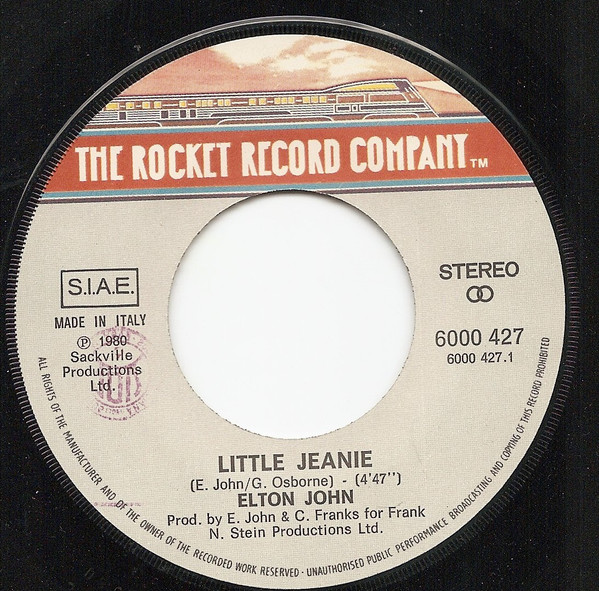 Elton John - Little Jeanie | The Rocket Record Company (6000 427) - 3