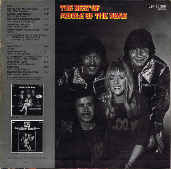Middle Of The Road - The Best Of Middle Of The Road | RCA Victor (LSP 10 395) - 2