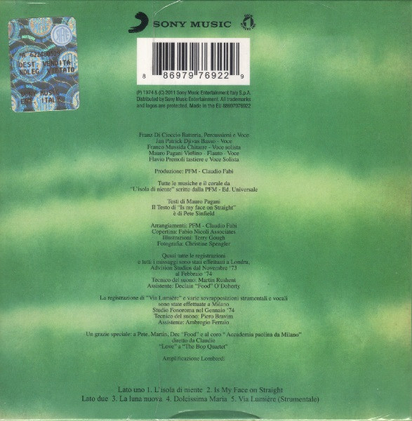 Premiata Forneria Marconi - L'Isola Di Niente | Numero Uno (88697976922) - 2 Premiata Forneria Marconi - L'Isola Di Niente | Numero Uno (88697976922) - 2