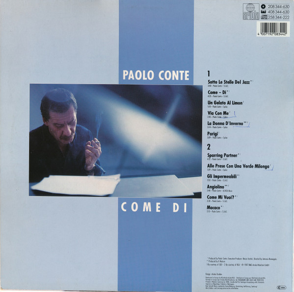 Paolo Conte - Come Di | Ariola (208 344) - 2