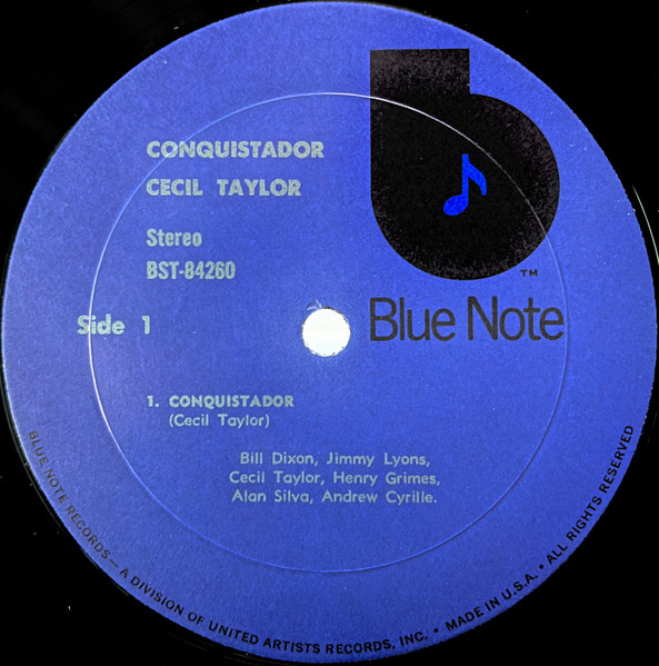 Cecil Taylor - Conquistador! | Blue Note (BST 84260) - 3