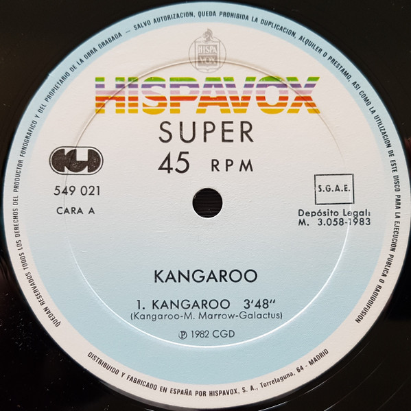 Kangaroo - Kangaroo | Hispavox (549 021) - 3