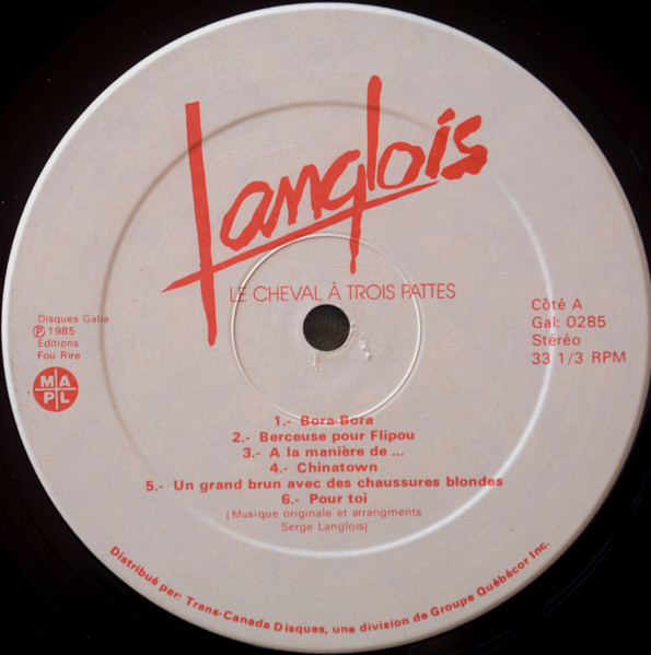 Serge Langlois - Le Cheval À Trois Pattes | Disques Galia (Gal: 0285) - 3 Serge Langlois - Le Cheval À Trois Pattes | Disques Galia (Gal: 0285) - 3