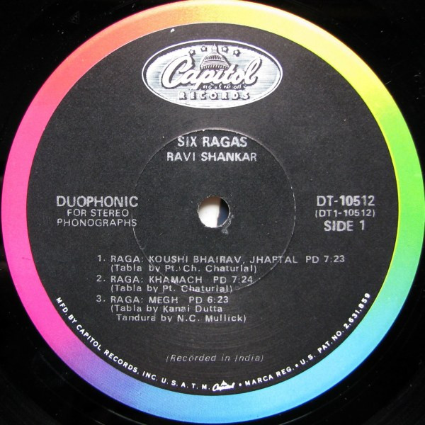 Ravi Shankar - Six Ragas | Capitol Records (DT 10512) - 3 Ravi Shankar - Six Ragas | Capitol Records (DT 10512) - 3