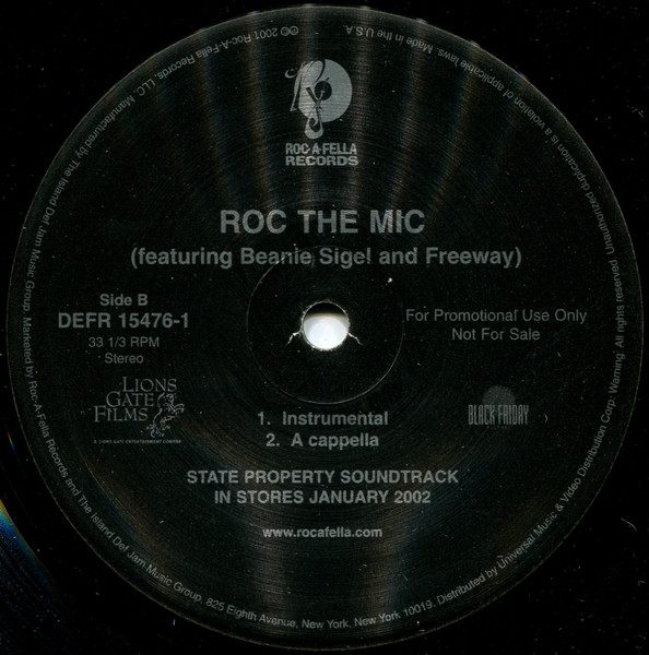 Beanie Sigel And Freeway - Roc The Mic | Roc-A-Fella Records (DEFR 15476-1) - 3