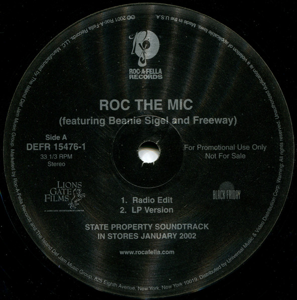 Beanie Sigel And Freeway - Roc The Mic | Roc-A-Fella Records (DEFR 15476-1) - 2