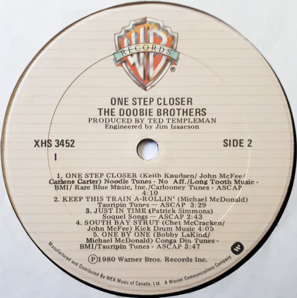 The Doobie Brothers - One Step Closer | Warner Bros. Records (XHS 3452) - 4 The Doobie Brothers - One Step Closer | Warner Bros. Records (XHS 3452) - 4