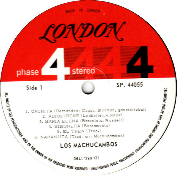 Los Machucambos - Mucho Machucambos | London Records (SP 44055) - 2