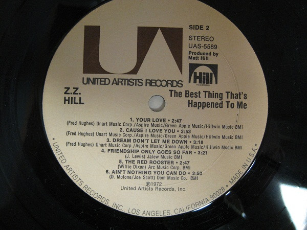 Z.Z. Hill - The Best Thing That's Happened To Me | United Artists Records (UAS-5589) - 2 Z.Z. Hill - The Best Thing That's Happened To Me | United Artists Records (UAS-5589) - 2