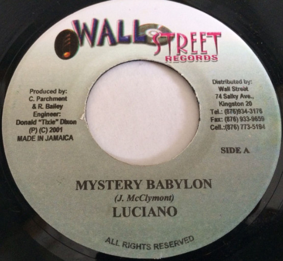 Luciano / Mr. Tie - Mystery Babylon / Poor People | Wallstreet Records (none)