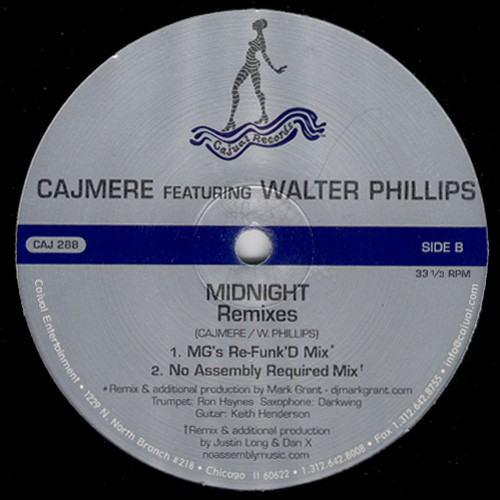 Cajmere Featuring Walter Phillips - Midnight (Remixes) | Cajual Records (CAJ 288) - 2 Cajmere Featuring Walter Phillips - Midnight (Remixes) | Cajual Records (CAJ 288) - 2