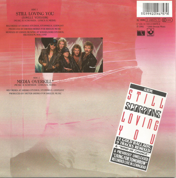 Scorpions - Still Loving You (Remix) | Harvest (1C 006 2 04675 7) - 2 Scorpions - Still Loving You (Remix) | Harvest (1C 006 2 04675 7) - 2
