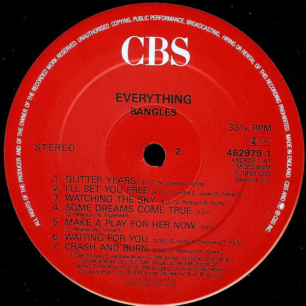 Bangles - Everything | CBS (462979 1) - 4