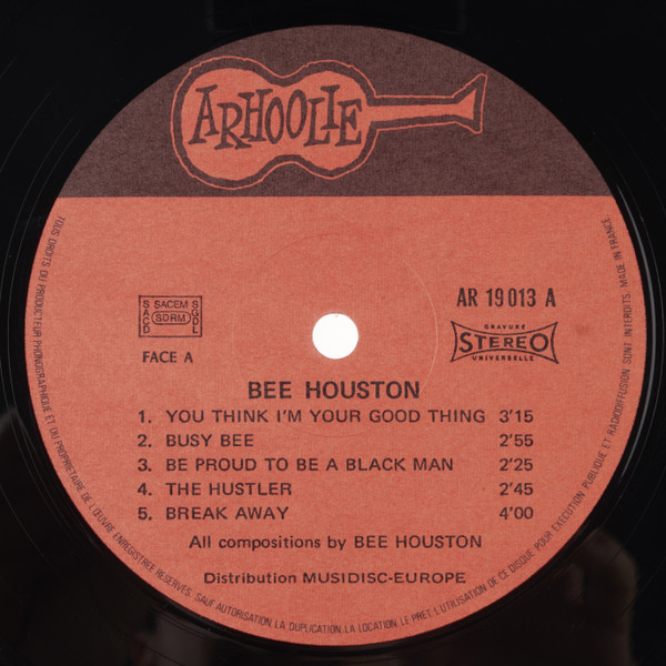 Bee Houston - Bee Houston | Arhoolie Records (AR 19013) - 3 Bee Houston - Bee Houston | Arhoolie Records (AR 19013) - 3