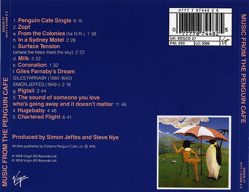 Penguin Cafe Orchestra - Music From The Penguin Cafe | Virgin (EEGCD 27) - 2
