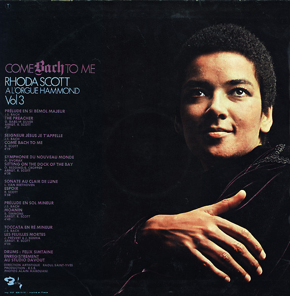Rhoda Scott - A L'Orgue Hammond Vol. 3 Come Bach To Me | Barclay (920240) - 2 Rhoda Scott - A L'Orgue Hammond Vol. 3 Come Bach To Me | Barclay (920240) - 2