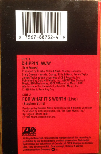 Crosby, Stills & Nash - Chippin' Away | Atlantic (78 87324) - 2
