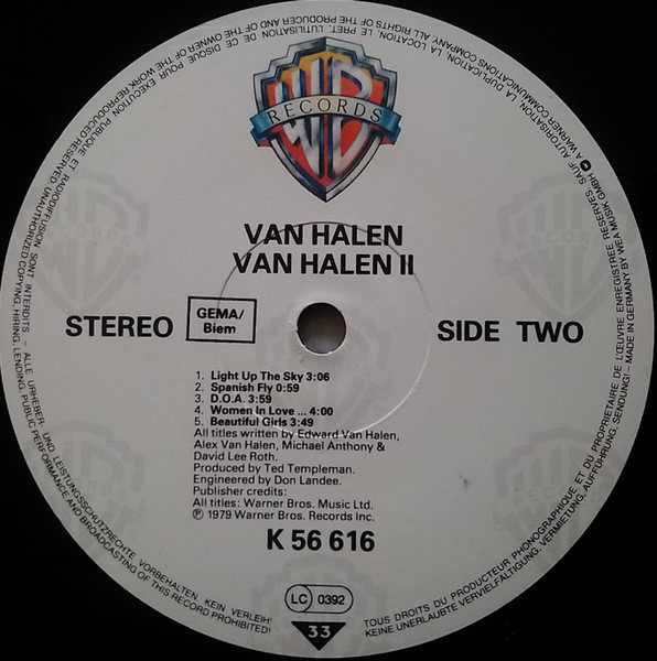Van Halen - Van Halen II | Warner Bros. Records (K 56 616) - 4