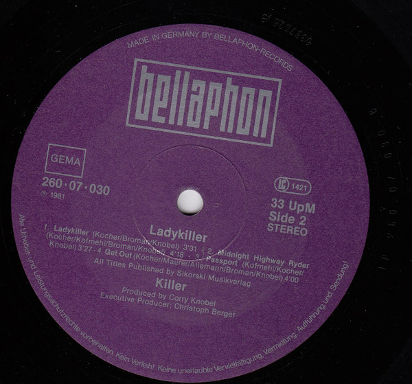 Killer - Ladykiller | Bellaphon (260-07-030) - 4