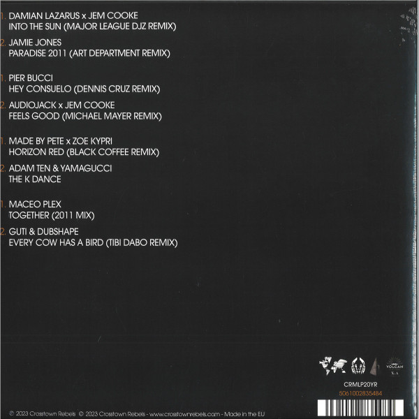 Various - CR20 The Album (Unreleased Gems And Remixes) | Crosstown Rebels (CRMLP20YR) - 2 Various - CR20 The Album (Unreleased Gems And Remixes) | Crosstown Rebels (CRMLP20YR) - 2