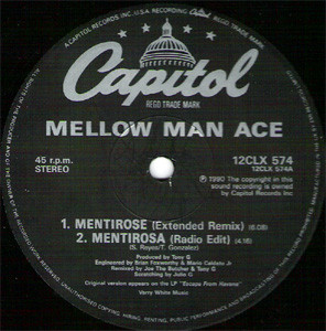 Mellow Man Ace - Mentirosa (Remix) (12") [Vinyl] | Capitol Records (12CLX 574) - 2
