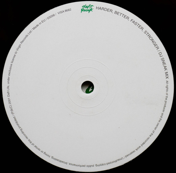 Daft Punk - Harder Better Faster Stronger | Virgin (VISA 8682) - 3