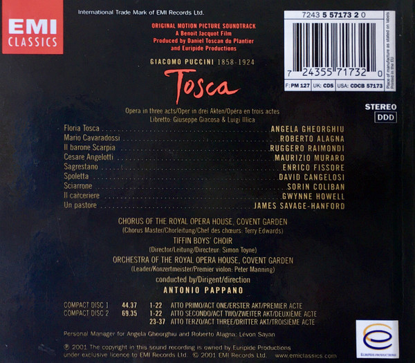 Giacomo Puccini - Angela Gheorghiu , Roberto Alagna , Ruggero Raimondi , Chorus Of The Royal Opera House, Covent Garden & Orchestra Of The Royal Opera House, Covent Garden , Antonio Pappano - Tosca | EMI Classics (5 57173 2) - 2
